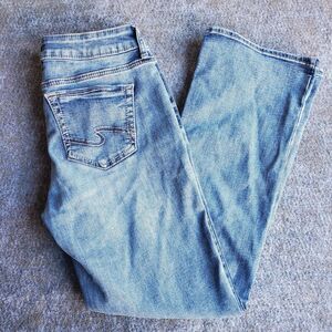 Silver Jeans Suki Mid Slim Boot Women’s 30x31 Bootcut Stretch Denim Jeans